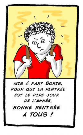 Il n'a pas l'air très content ! rentrée copie