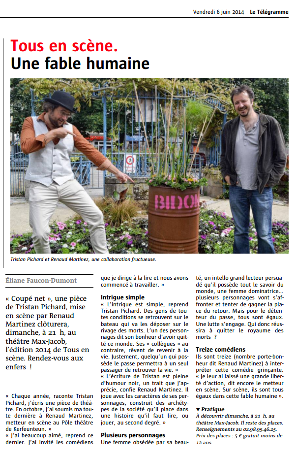 C'est de l'art ou du bidon ? Télégramme 6 juin 2014